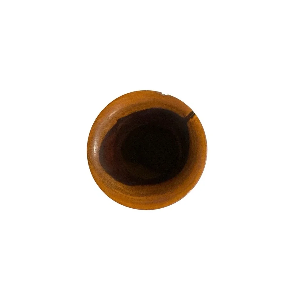 Hand‎ Turned Wooden Vase 6.75 inches Tall 3